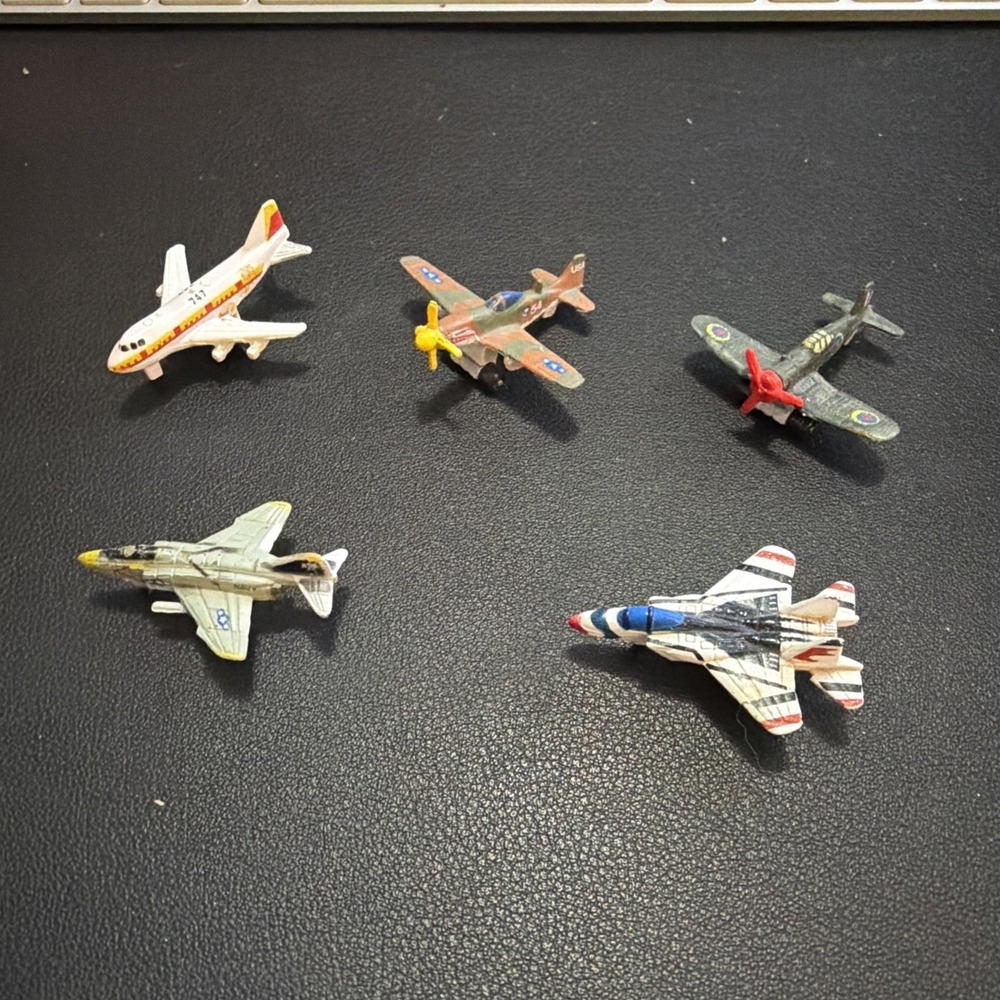 Vintage 1980's Micro Machines Airplane Lot Of 5!